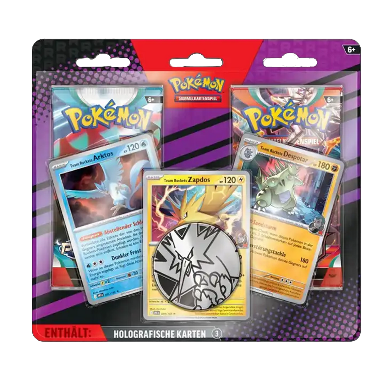 Pokemon Enhanced 2-Pack Blister - Team Rocket's Zapdos, Arktos, Despotar