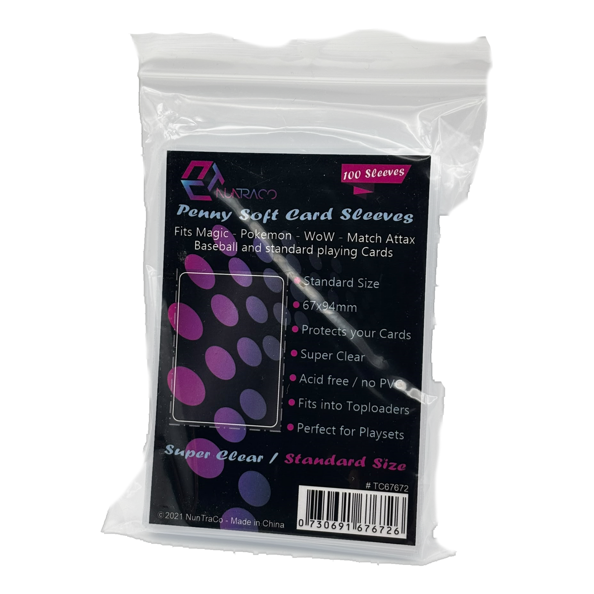 100 Penny Soft Card Sleeves